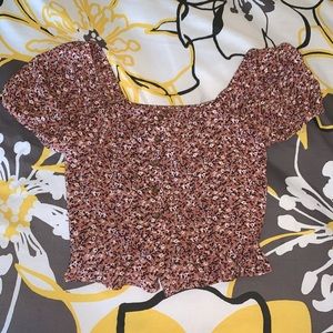 Flowery crop top